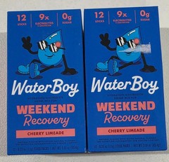 (Lot of 2)Waterboy Hydration + Weekend Recovery – Cherry Limeade 12pk 02/27