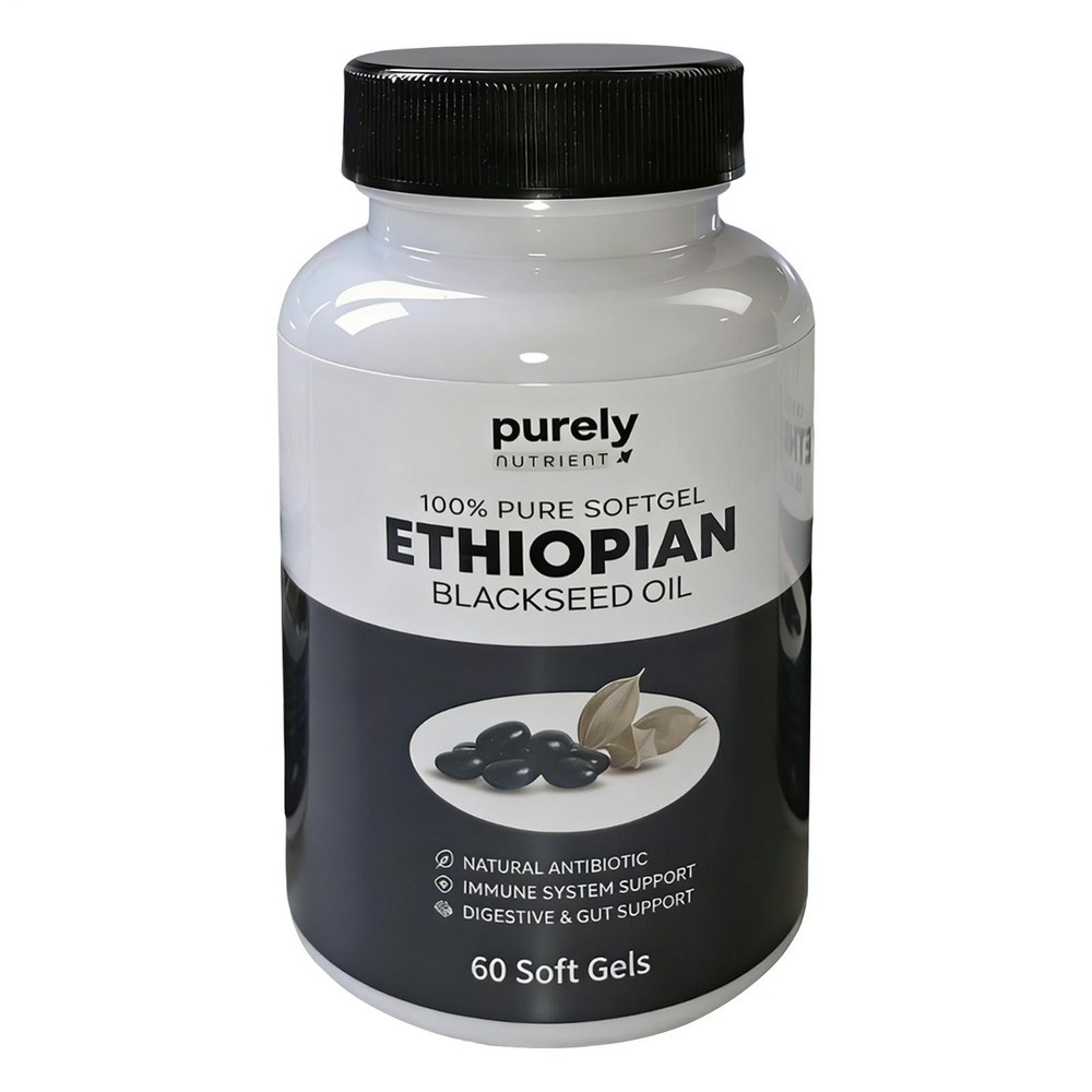 3 Packs Ethiopian Black Seed Oil Softgels 100% Pure Natural