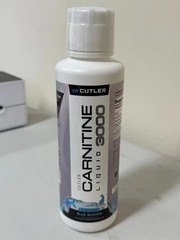Cutler Nutrition Liquid Carnitine 3000mg Blue Sharks Flavor Sealed Increase Ener