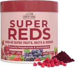 Country Farms Super Reds Energizing Polyphenol Superfood, Antioxidants, Drink