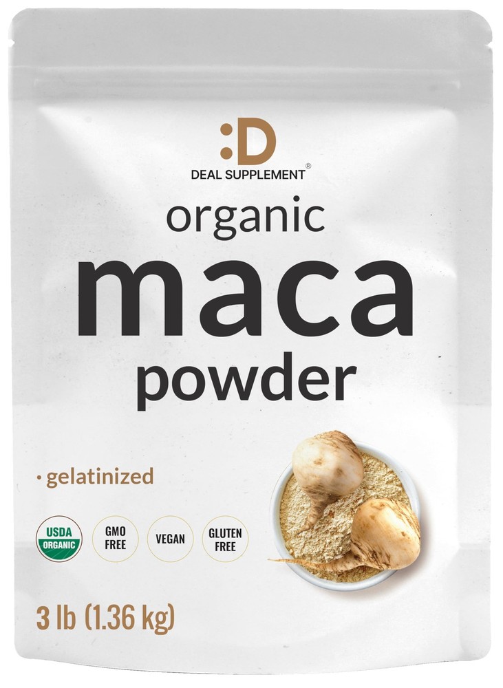 Organic Peruvian Maca Root Powder, 3lbs – Easily 48 Ounce (Pack of 1)