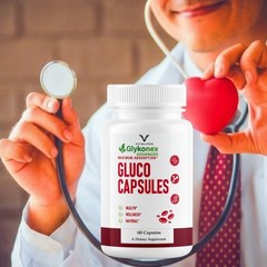 (1 Pack) GlykoNex Pro Daily Wellness Support, GlykoNex Supplement 60 Caps
