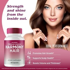 HarmonyHair Harmony Hair Oil Supplement – 120 Capsules (2 Pack)