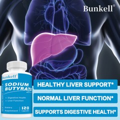 Sodium Butyrate Capsules – Supports Liver And Gut Function Health 120 Capsules