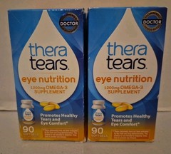 Thera Tears Nutrition for Dry Eyes Soft gels 90 count (2 Pack)