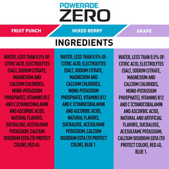 POWERADE ZERO Variety Pack Sports Drink, 20 fl. oz., 24 Pack | Free Shipping