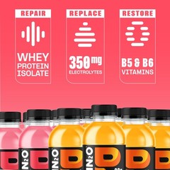 Protein2o 2-in-1 Clear Whey Protein & Electrolyte 16.9 Fl Oz (Pack of 12)