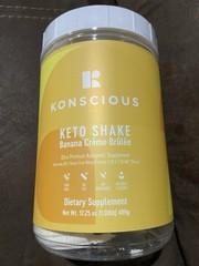 Konscious Keto Protein Shake • MCT + Whey Isolate + Milk Isolate Protein •Banana