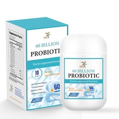 60 Billion Probiotic 60 Capsules Prebiotics Blend Gut Support & Digestive Health