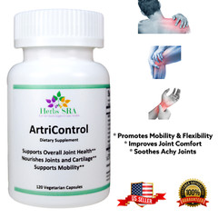 ARTHRITIS CONTROL, Osteoarthritis Support, Pain Ease, Natural Anti-Inflammatory.