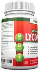 Lycopene – Premium Quality Antioxidant – 100% Natural Tomato – 120 Softgels