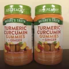 (2) Nature’s Truth Tumeric Curcumin + Ginger 70 Gummies Exp 4/27+