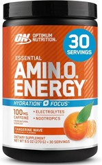 Amino Energy Powder Plus Hydration, with BCAA, Electrolytes, and Caffeine, Ta…
