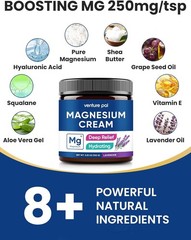 Venture Pal Magnesium Lotion Topical Magnesium Cream for Sleep Leg Cramps & P…