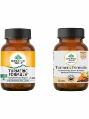 Turmeric Formula Organic India OFFICIAL USA 5 Bottle 300 Caps Immunity