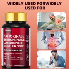 5 pack Nattokinase 4,000 FU – Heart & Cardiovascular Health, Circulatory Support