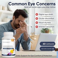 VisioVance 15 in 1 Premium Eye Formula – Neurobella Eye Formula with All 3 C…