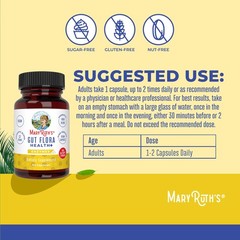 MaryRuth Organics Gut Flora Health+ Enzymes | Up to 2 Month Supply | Prebioti…