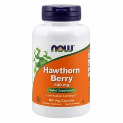 Hawthorn Berry 100 Veg Caps 540 Mg by Now Foods