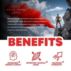 LUXRY NEW Peak Revival-X Fadogia Agrestis 1000mg Per Serving Supplement