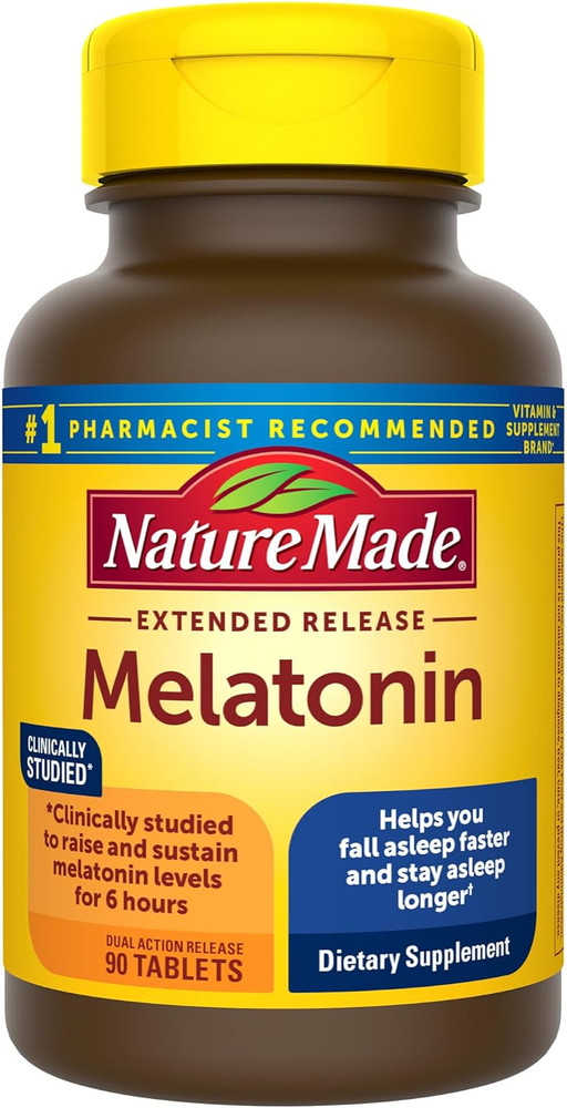 Nature Made Melatonin 4mg Extended Release Tablets 100% Drug Free Sleep Aid 90ct