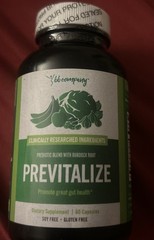 Previtalize Prebiotic Blend With Burdock Root for Gut Health 60 Caps Exp 8/2026
