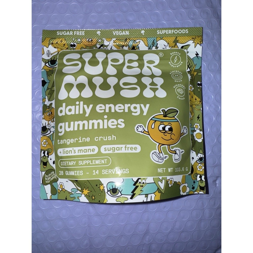 SuperMush Energy Mushroom Gummies DAILY ENERGY 28 Gummies