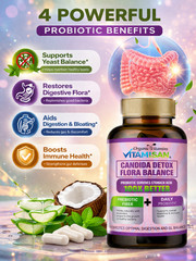 Candida Cleanse Complex Yeast Infection Treatment & Detox For Albicans