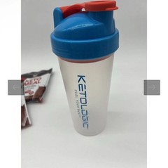 7 KetoLogic Keto Meal Packs W/ Shaker Cup Chocolate Strawberry Vanilla