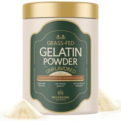 Grass Fed Gelatin Powder – Unflavored – 100% Grass-Fed Bovine Gelatin – 11G Prot