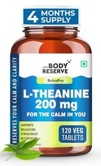 The Body Reserve L-Theanine 200mg 120 Veg Tablets r621