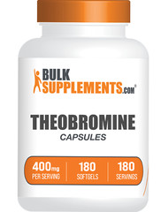 BulkSupplements Theobromine 180 Capsules – 400 mg Per Serving