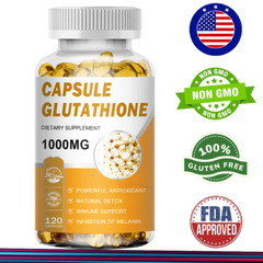 SKIN WHITENING GLUTATHIONE 1000mg Per Serve Brightening Lightening 120 Capsules
