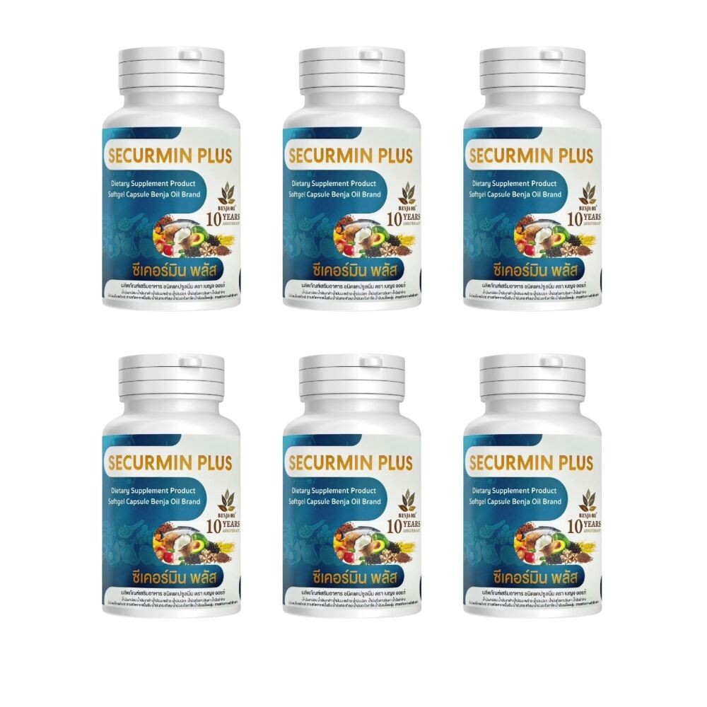 Benja Oil Securmin Dietary Supplement Natural Oil Capsules Omega 3 DHA 30cap x 6
