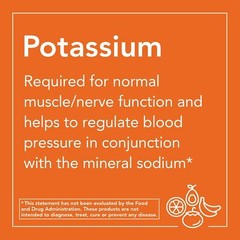 NOW FOODS Potassium Gluconate 99 mg Vegetarian 100 Tablets