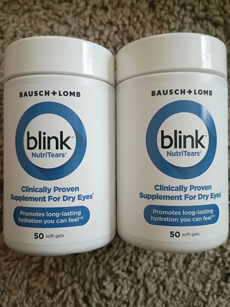 2 PACK Blink NutriTears Supplement for Dry Eyes Clinically Proven Exp 04/2026