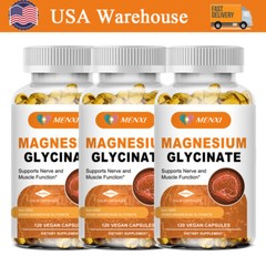 Magnesium Glycinate Supplement Relieve Stress & Anxiety Better Sleep Capsules