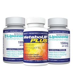 Lipozene Weight Loss Pills 2 Bottles with 30 Capsules Each Along with a 30 Co…