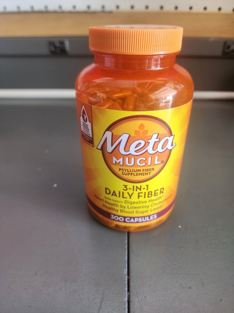 (New) Metamucil 3-in-1 Daily Fiber 300 Caps Exp 07/28