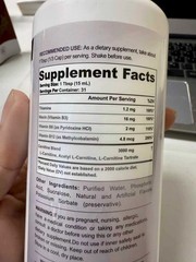 Cutler Nutrition Liquid Carnitine 3000mg Blue Sharks Flavor Sealed Increase Ener