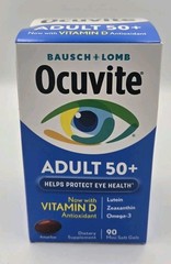 Bausch & Lomb Ocuvite Adult 50+ Eye Vitamin & Mineral Supplement Minigels, 90 Ct