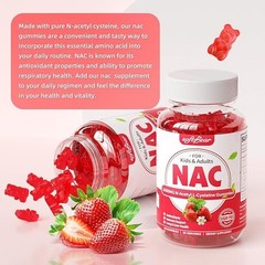 NAC Gummies for Kids and Adults, 1000mg N Acetyl Cysteine Supplement NAC for an*