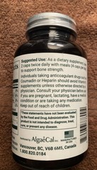 AlgaeCal Plus Stonger Bones For Life Organic Red Algae Calcium Exp 09/27