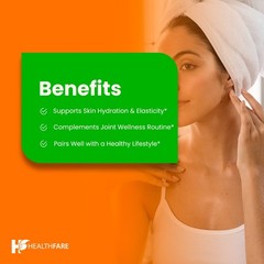 Hyaluronic Acid 250mg 210 Capsules 25mg of Vitamin C For Joint and Skin Health