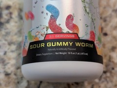 Cutler Carnitine Liquid 3000 Sour Gummy Worm 31 servings 16 fl oz exp: 06/2028