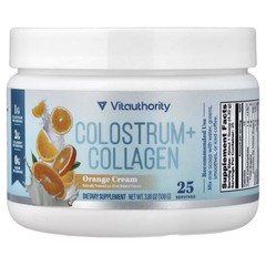 2 X Vitauthority, Colostrum + Collagen, Orange Cream, 3.81 oz (108 g)