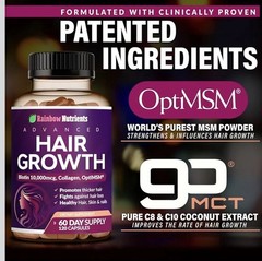 Rainbow Nutrients Advanced Hair Growth-Promote Hair Growth and Prevent Hair Loss