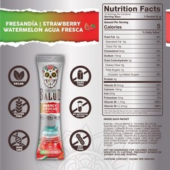 Salud 2-in-1 Energy Drink Powder + Focus, Strawberry Watermelon, Organic
