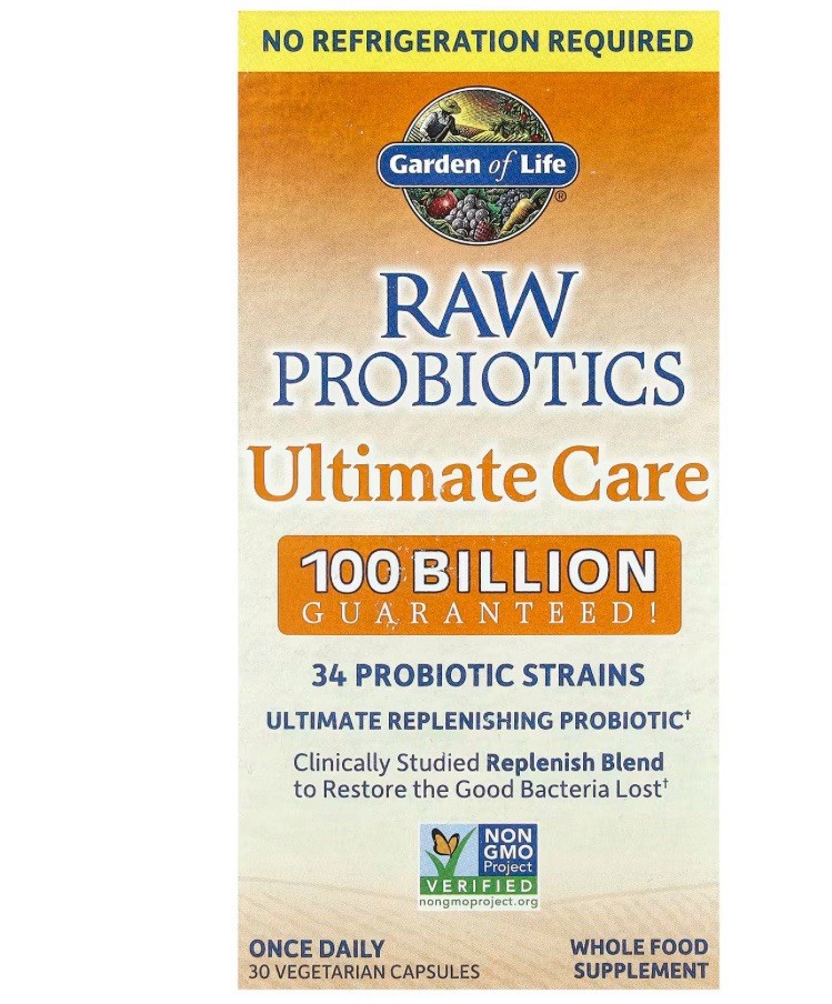 Garden Of Life Raw Probiotics Ultimate Care 100 Billion CFU Exp 05/2027