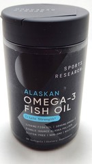 SPORTS RESEARCH Alaskan Omega-3 Fish Oil 90 Softgels Triple Strength